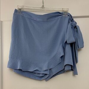 Naked Zebra Light Blue Wrap Skort